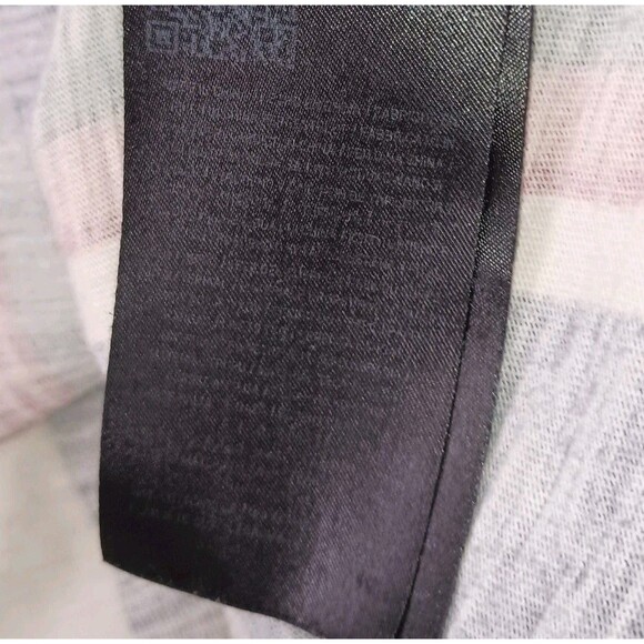 Guess Jeans Shirt Mens Medium Spellout Colorblock Retro Style Striped Tee FLAWS - Picture 14 of 15